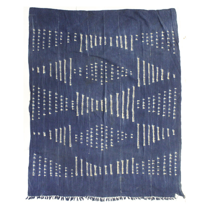 古布木綿希少手刺しラグボロ襴繹