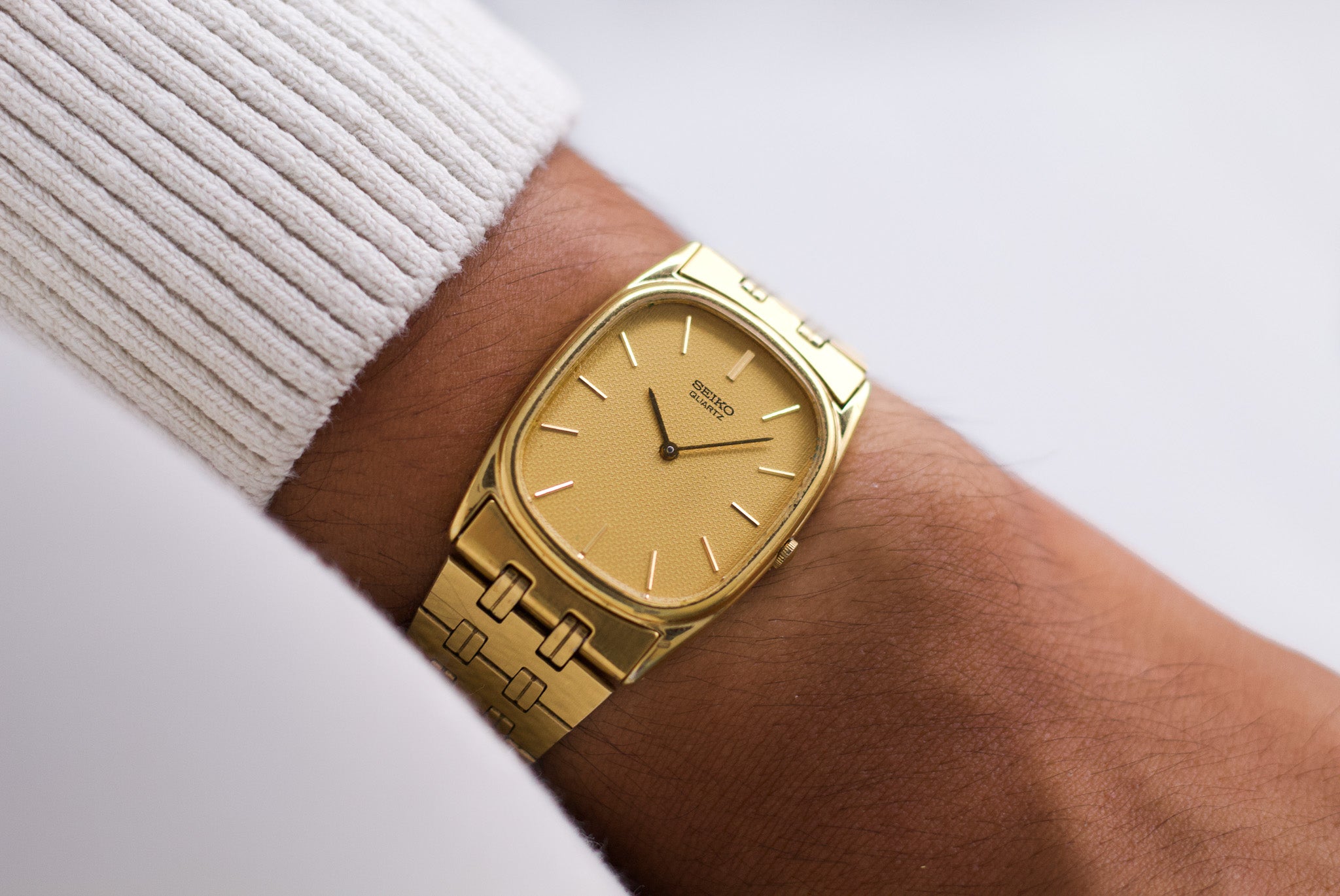 1984 Seiko 'Baby Ellipse' Gold toned Men's Wrist-Watch – Mecalco & Co.