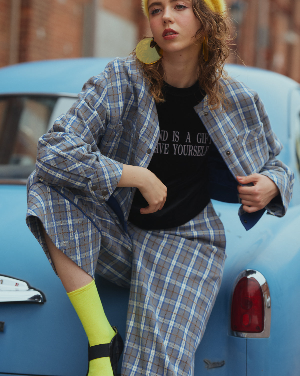 チェック柄ブルゾン – Mia Asterism