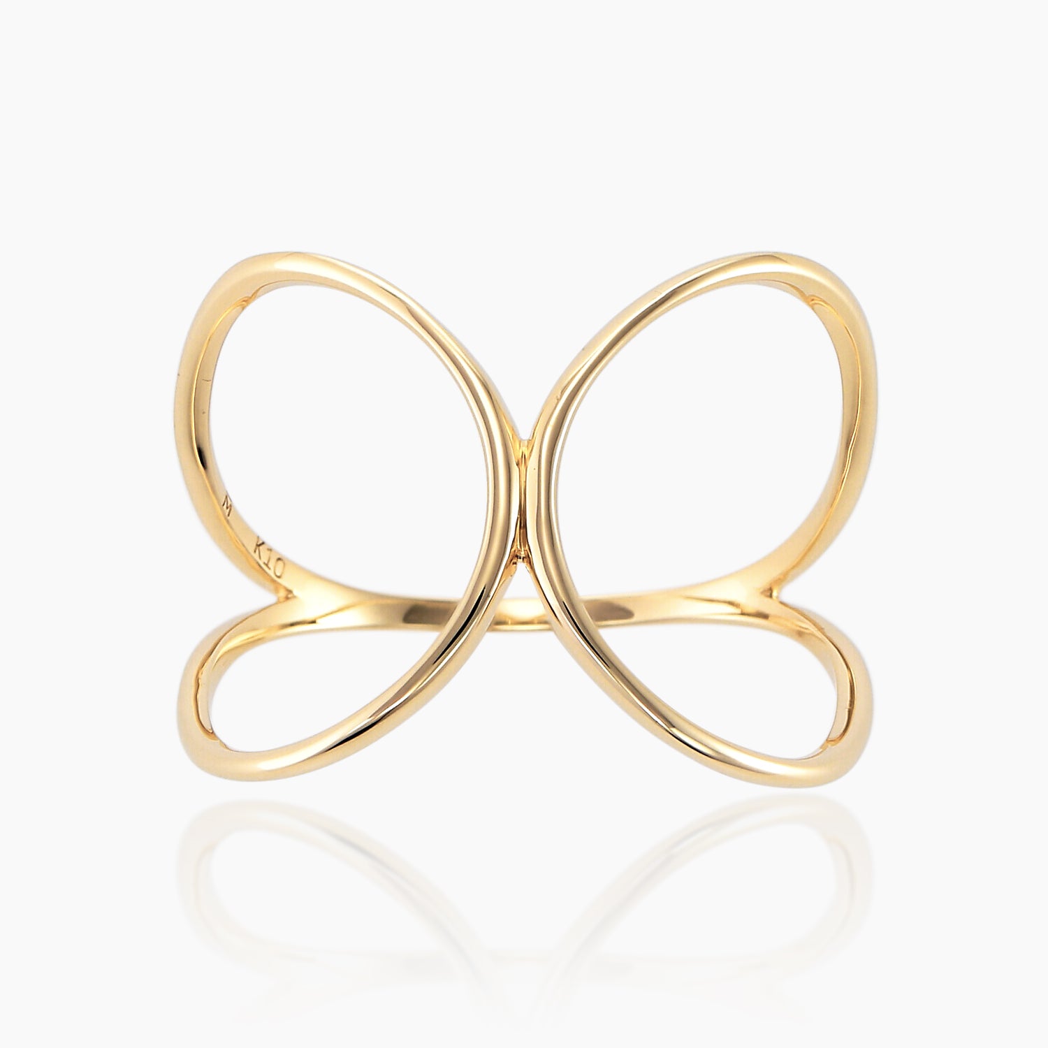 K10リング ダブルハート｜MONATELIER（モナトリエ）公式｜K10 一粒