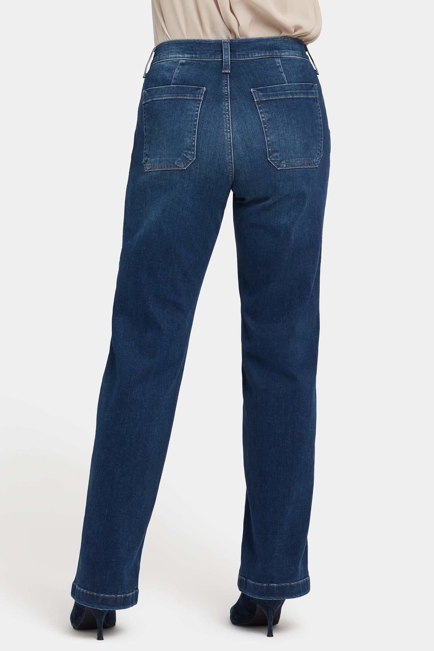 Brooke Loose Straight Jeans With Super High Rise - Louvre Sapphire