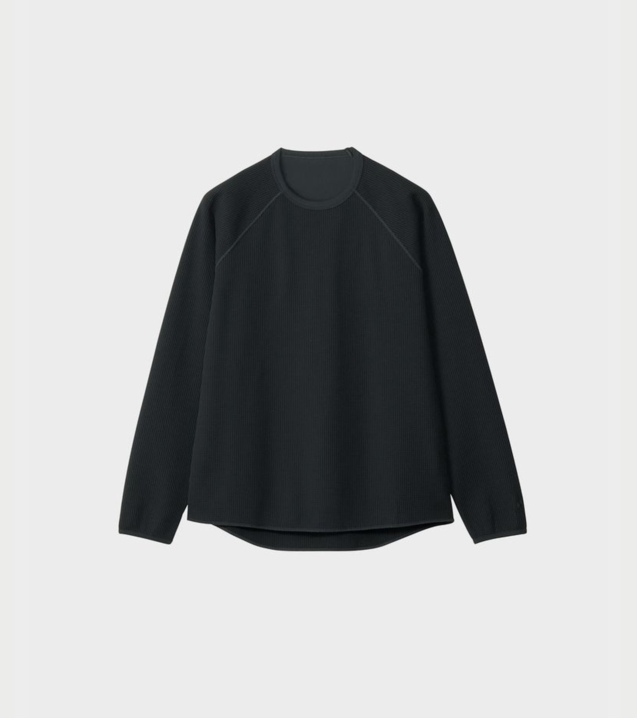 Goldwin ワッフルライトロングスリーブティーシャツ , Black – Navyblue