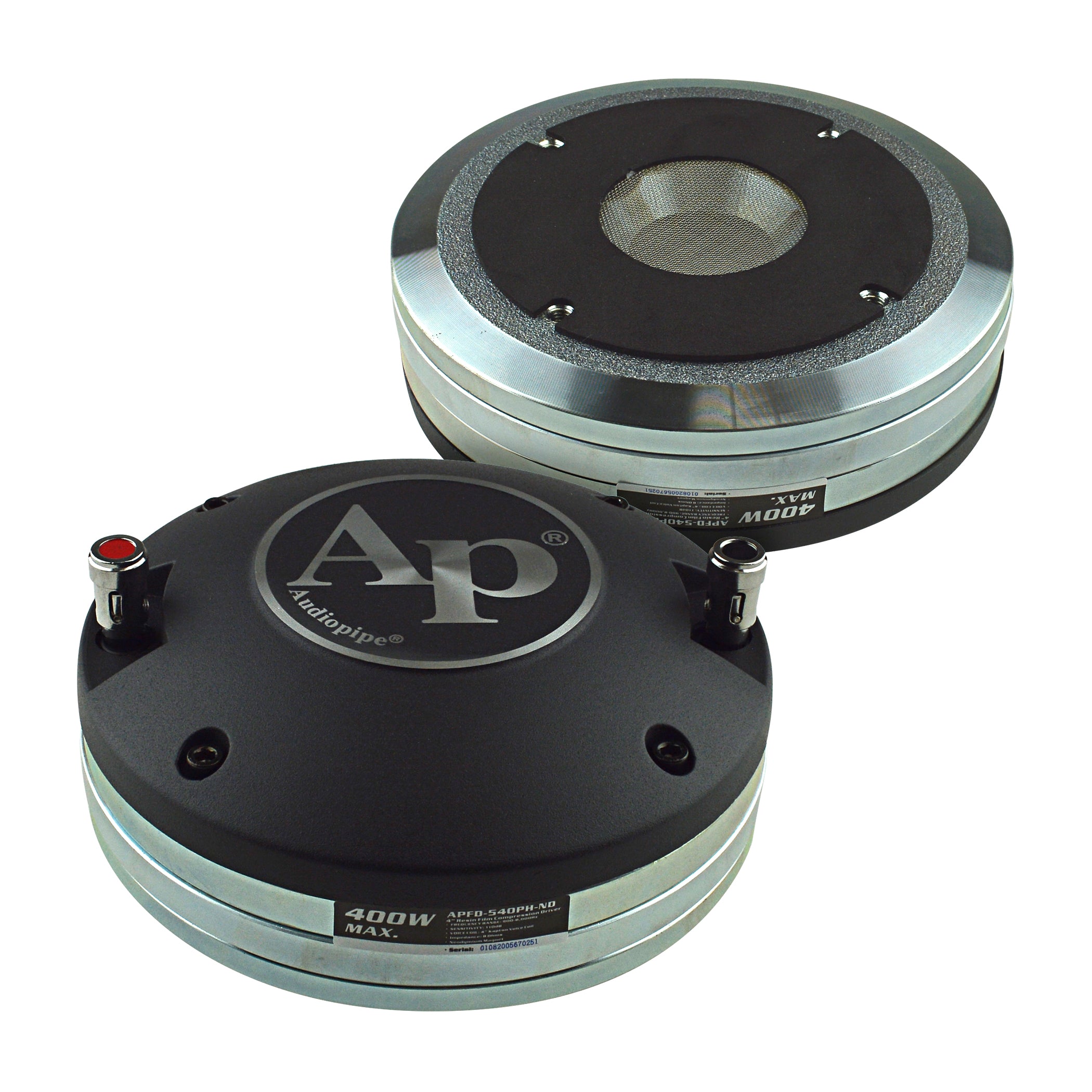 400 Watts Resin Film Compression Driver (APFD-540PH-ND) – Audiopipe