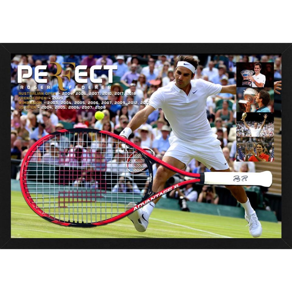 直筆サイン入り】ロジャー・フェデラーのテニスラケット販売 – AuthentiCo.