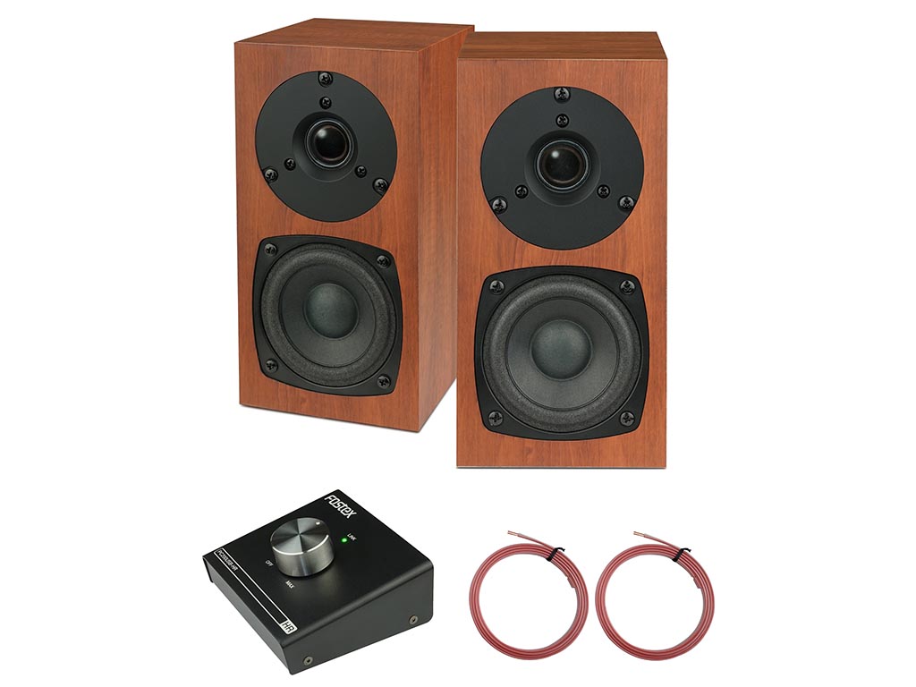 フォステクス、ハイレゾ対応のスピーカーキット+DACセット「かんすぴ