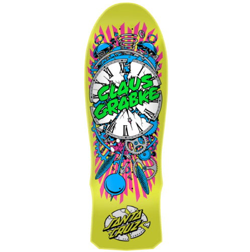 Santa Cruz Claus Grabke Exploding Clock Reissue Skateboard Deck