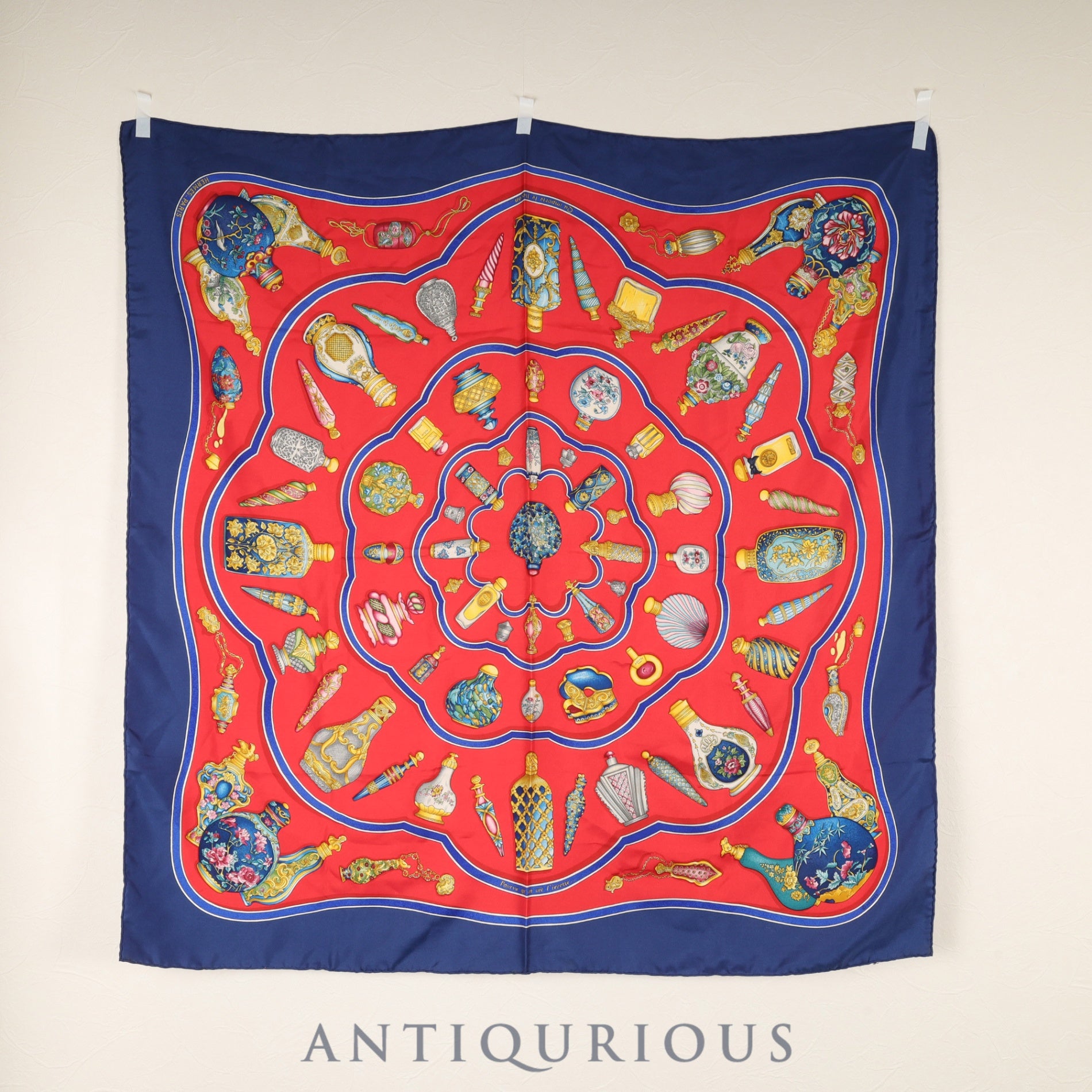 エルメス スカーフ カレ90 香水瓶 SILK100% | 東京銀座のヴィンテージ