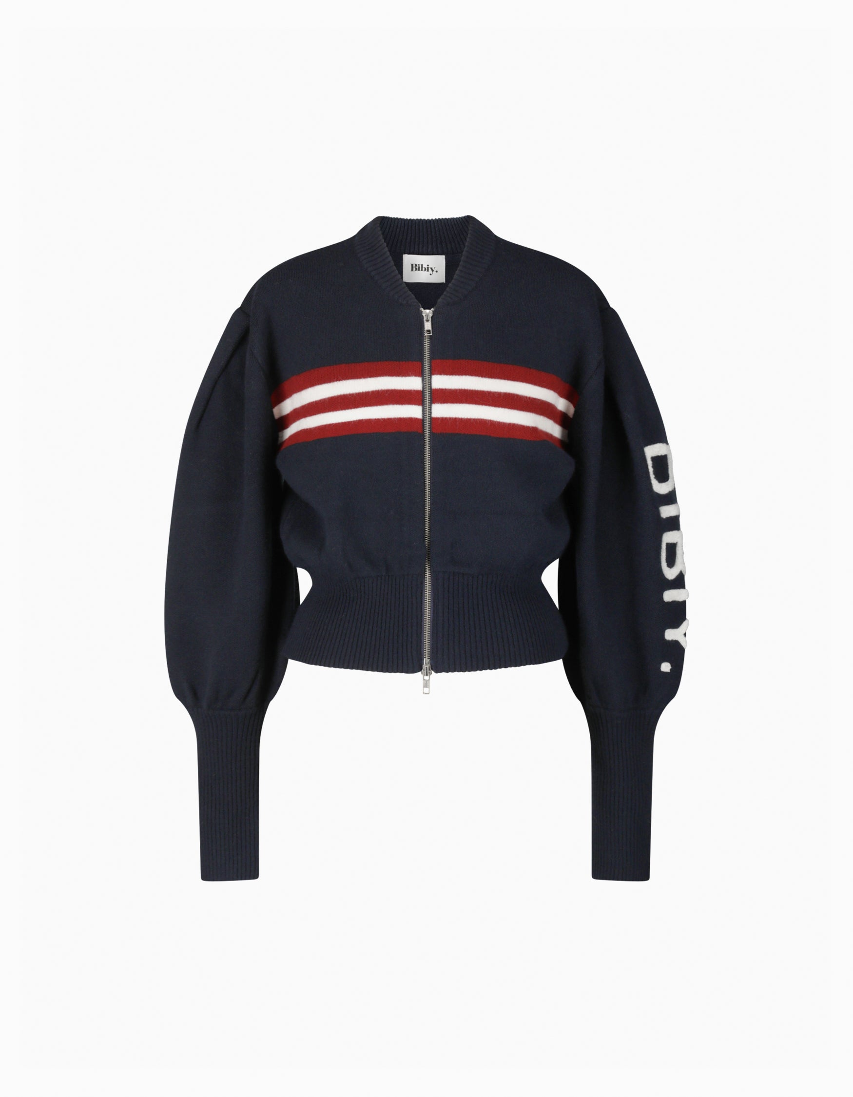 BIBIY. MADE | JUNO ZIPPER KNIT NAVY｜Bibiy.
