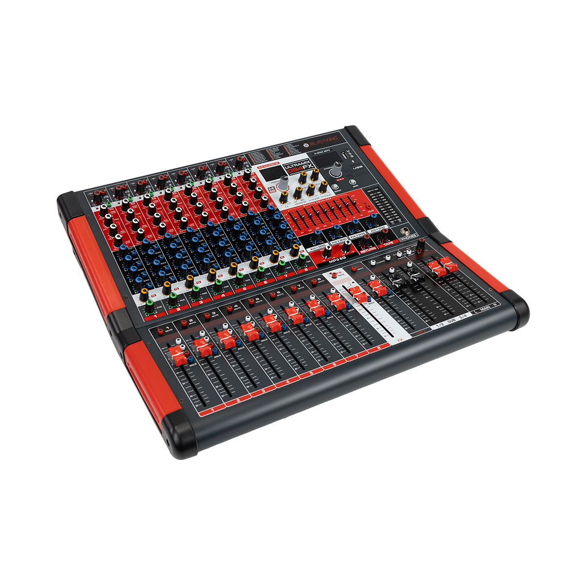 Blastking ULTRAMIX-084FX 8 Channel Professional Mixing Console with 4
