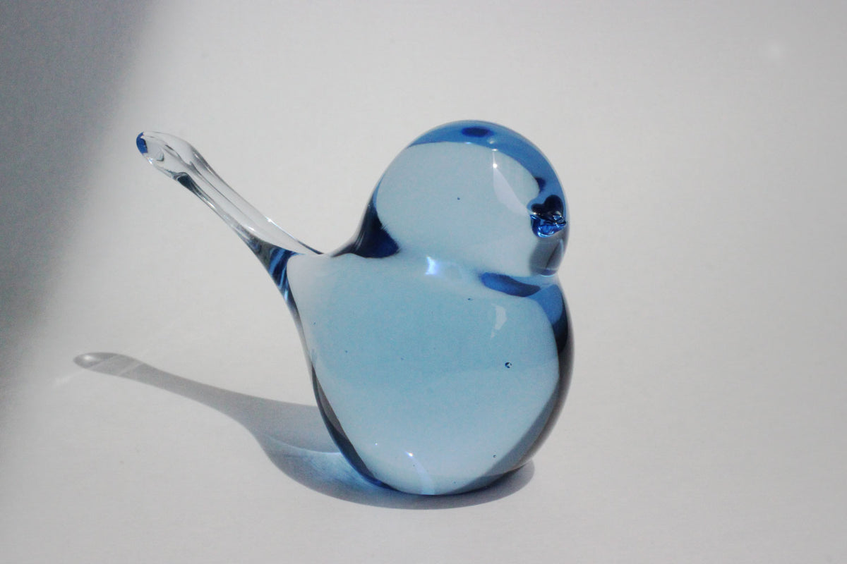 硝子作家 杉山利恵 Aji Glass 幸せの蒼いとりさん | kitahama blue stories