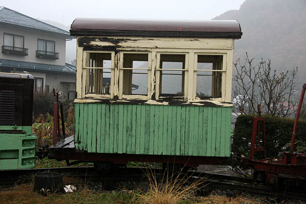木曽森林鉄道No99＋C形客車＋運材台車