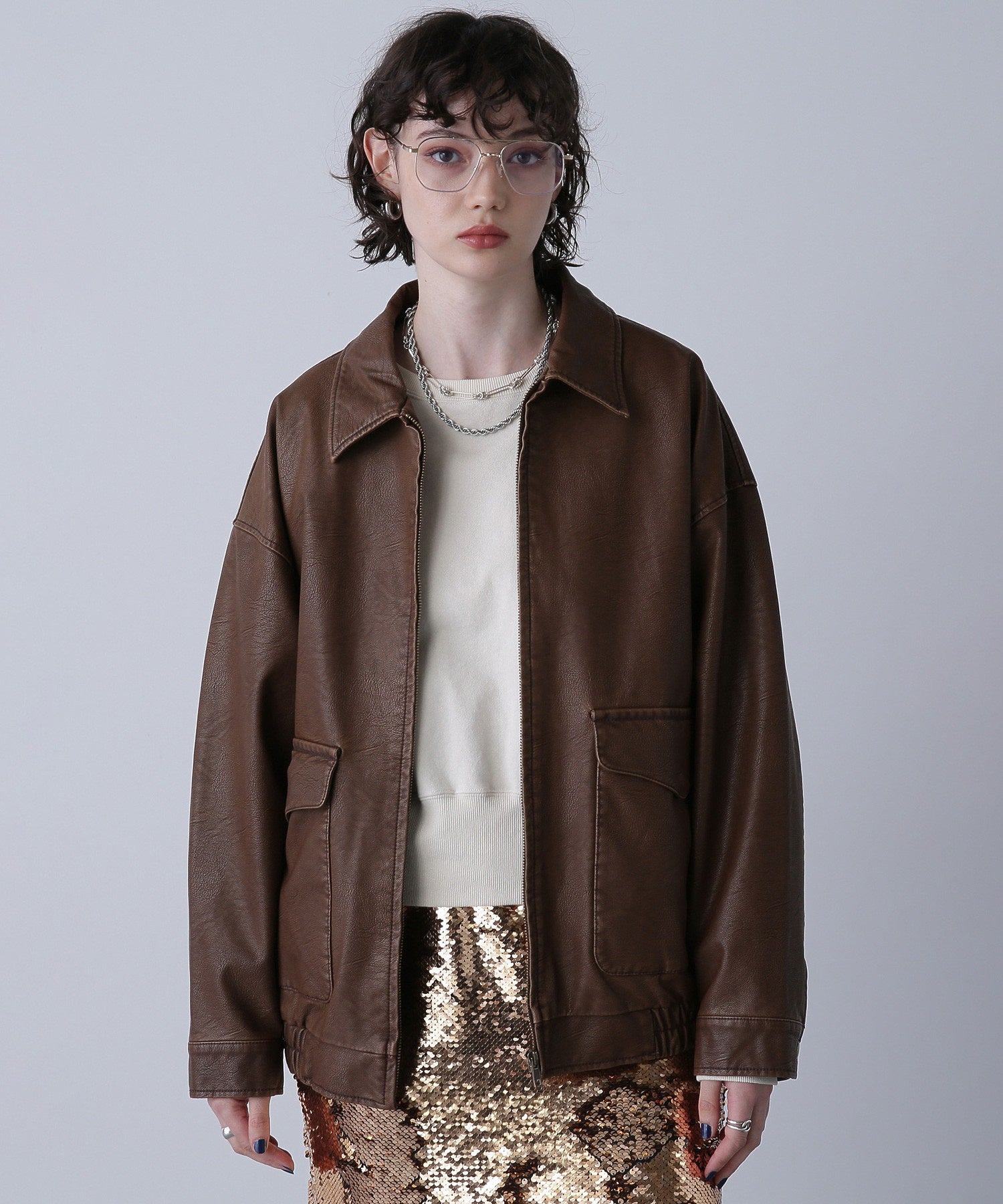 レザーライクブルゾン – calif（カリフ）公式サイト