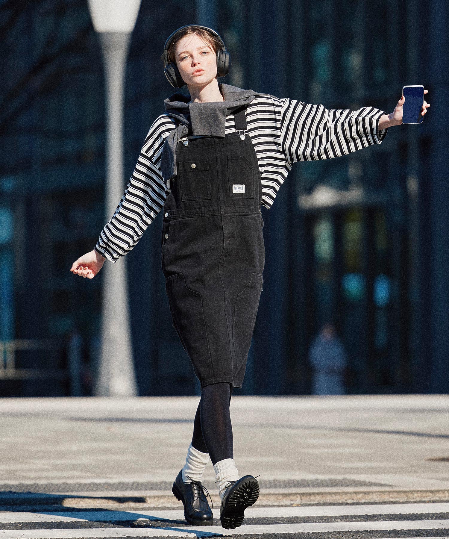 サロペット・オーバーオール・オールインワン Eaphi front belt high