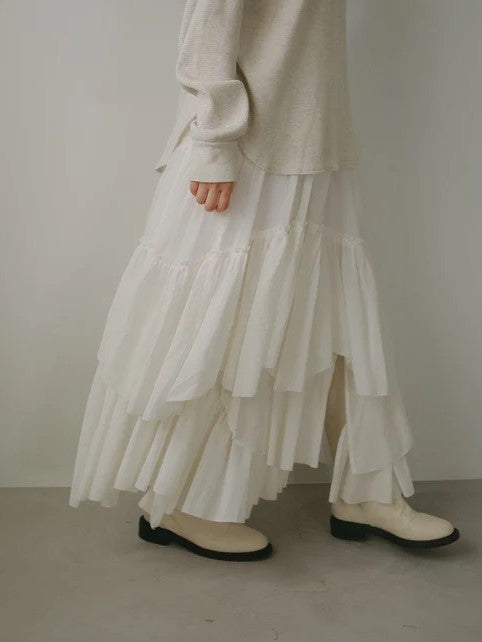 コットンティアードスカート – CASA FLINE