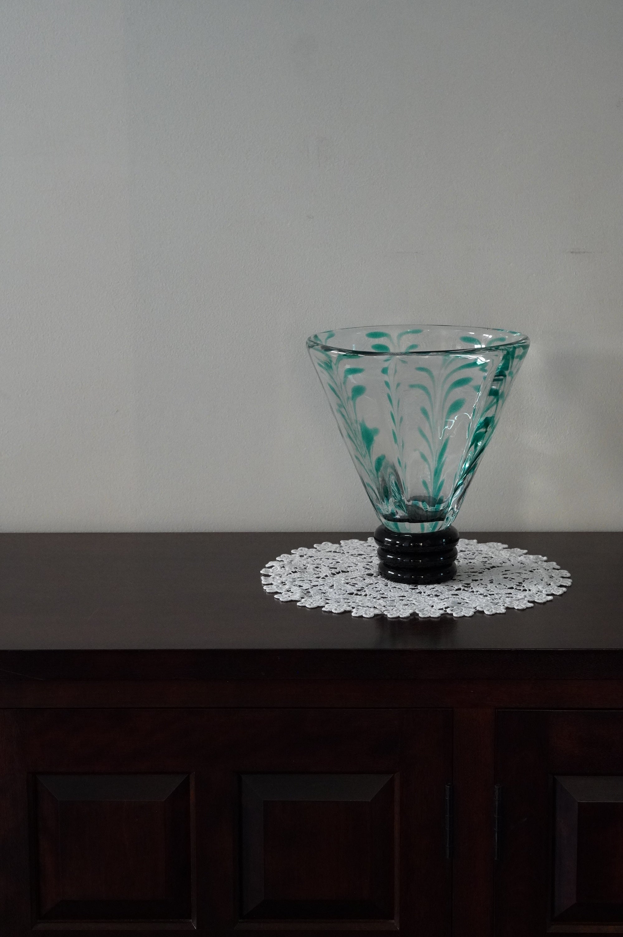 ムラーノガラス（ベネチアングラス）｜花瓶／花器「葉」ヴェルデ – chisa