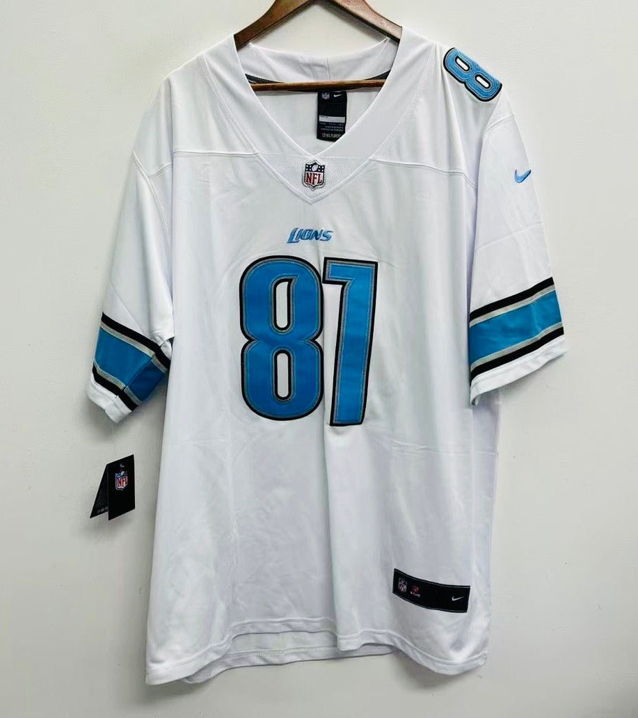 Calvin Johnson Detroit Lions Official NFL Nike Jersey white