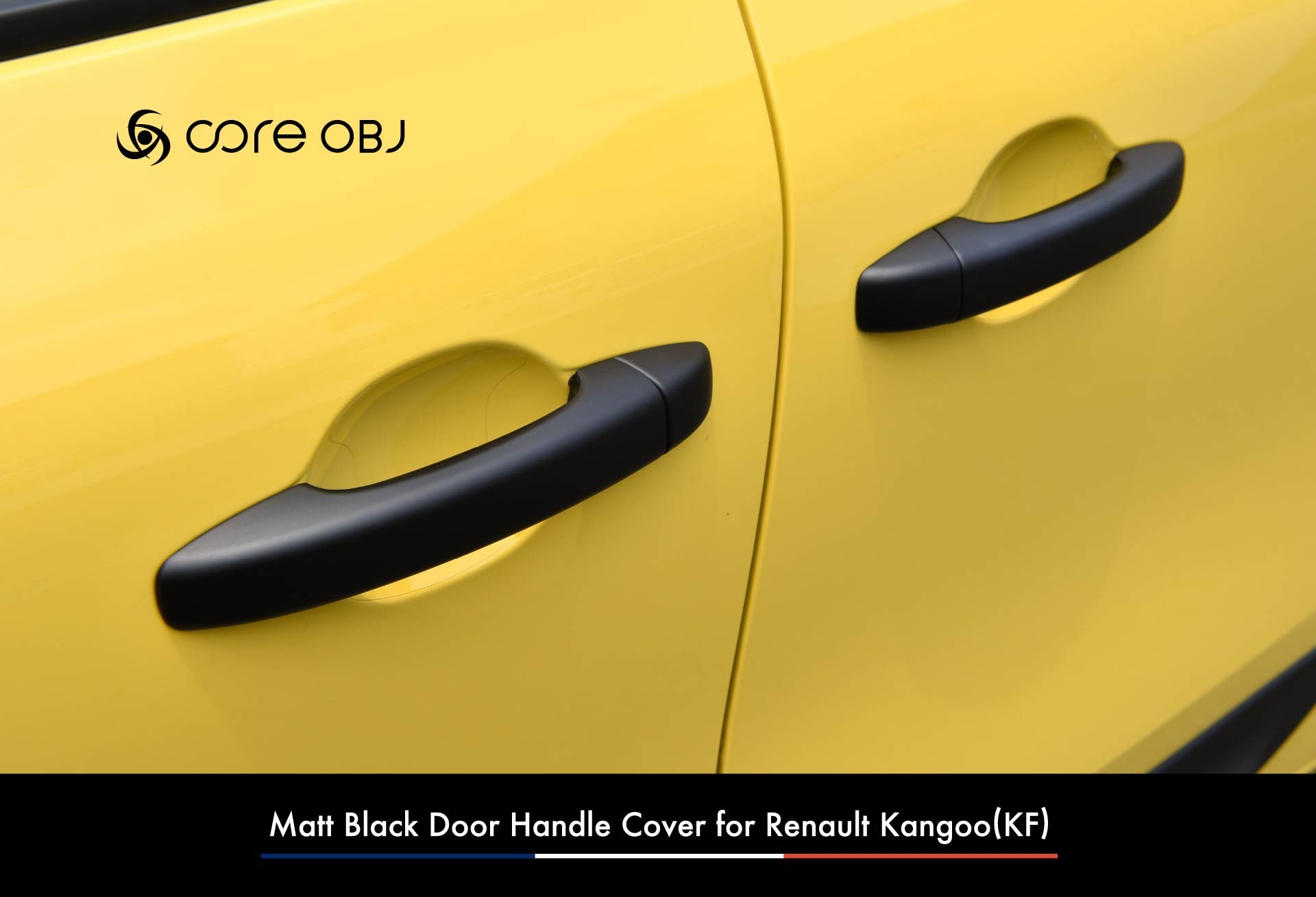 Matt Black Door Handle Cover for Renault Kangoo(KF) / core obj
