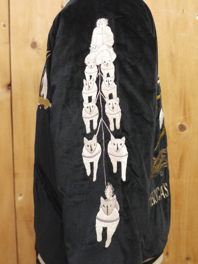 テーラー東洋 別珍 スーベニアジャケット POLAR BEAR × ALASKA MAP