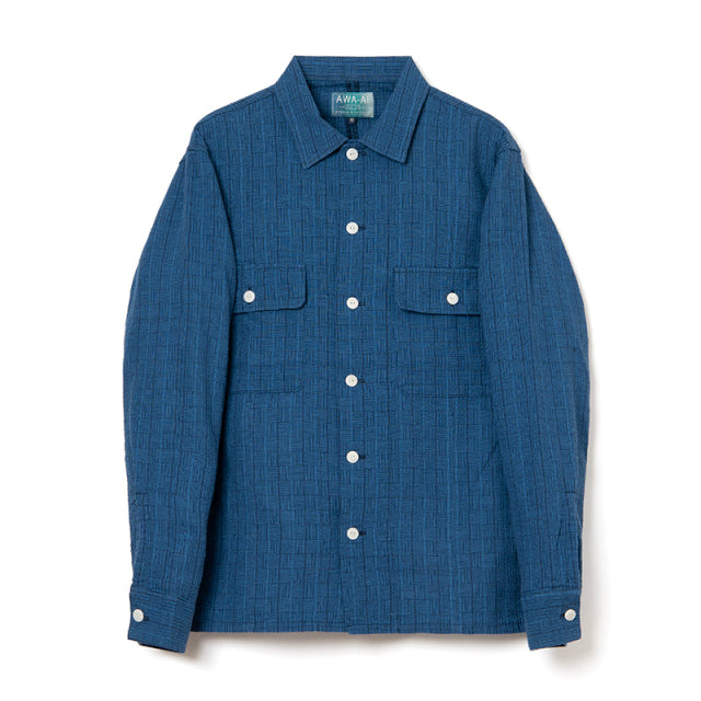 阿波しじら織り長袖シャツ【5706B】 – STUDIO D'ARTISAN ONLINE STORE