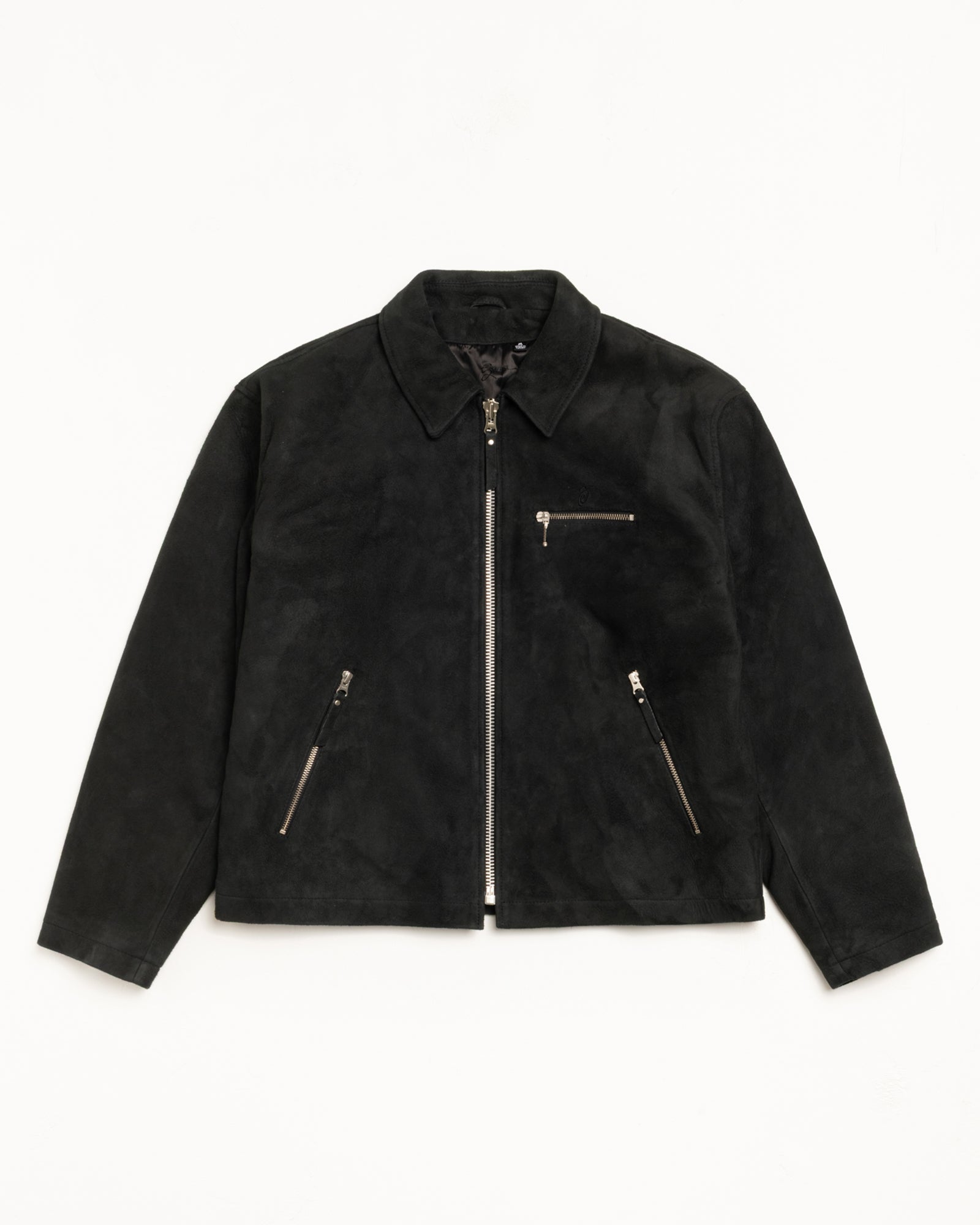 Bing Jacket Suede – Black | Outerwear | Stüssy Europe