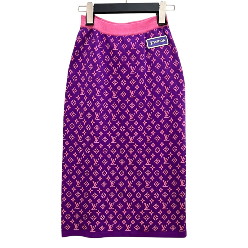 ルイ・ヴィトン LOUIS VUITTON モノグラム総柄シルクニット ロング