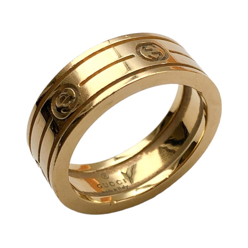グッチ インターロッキングG リング K18YG イエローゴールド リング