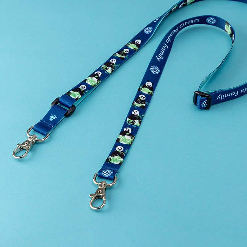 上野パンダファミリー ネックストラップ（BU） – 江戸東京一