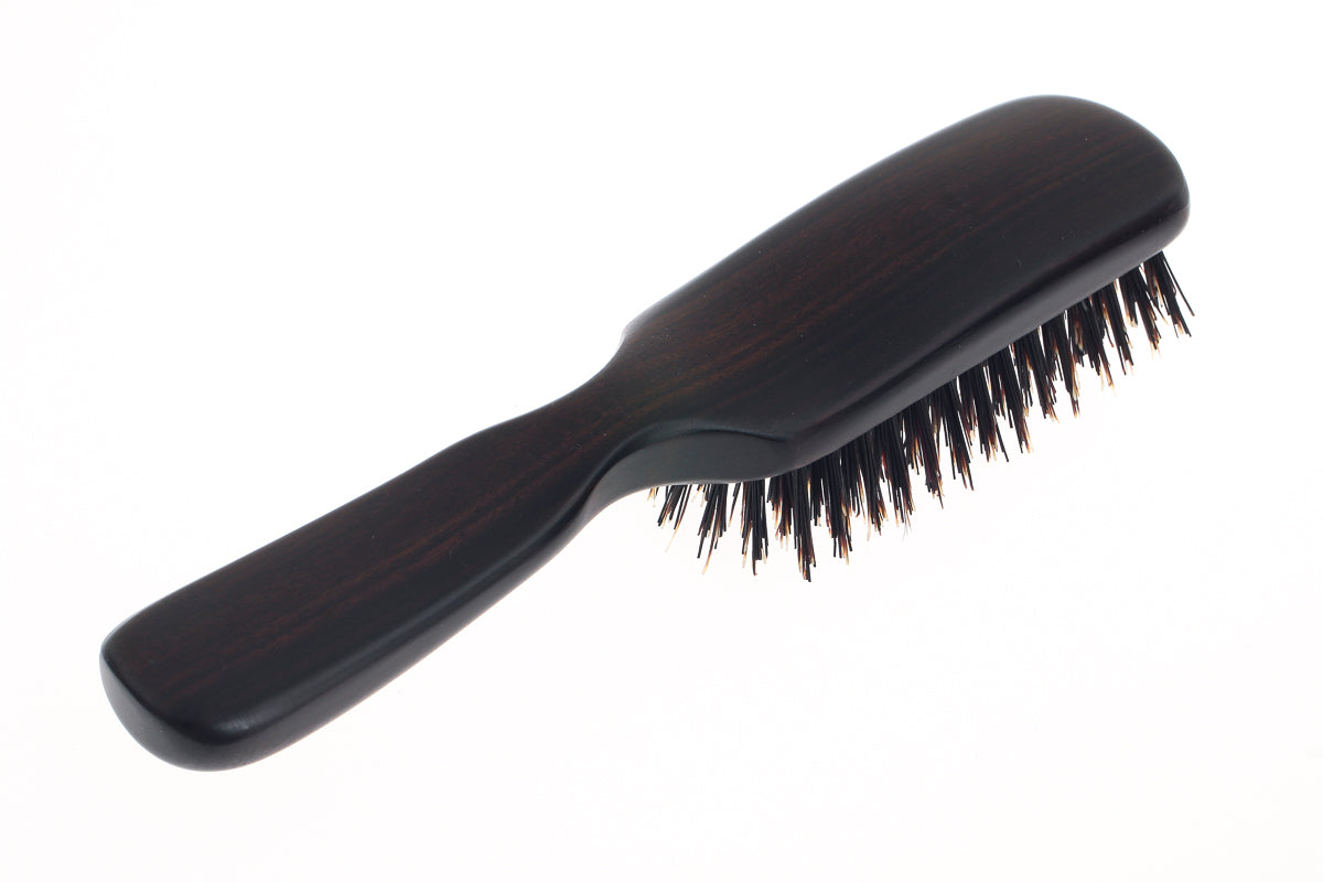 手植-1 猪毛ヘアブラシ7行 – 藤本虎