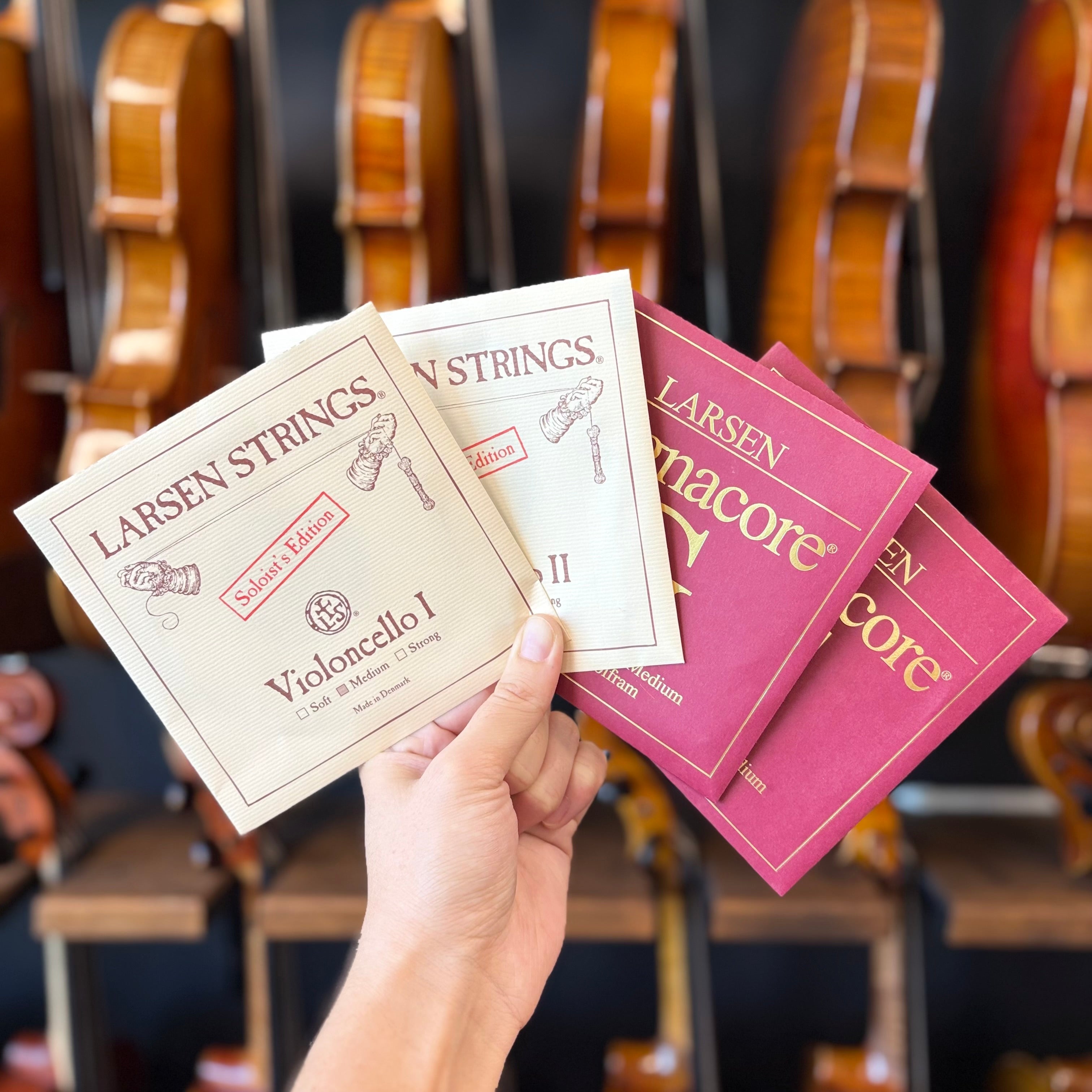 Larsen Soloist & Larsen Magnacore Combined Cello String Set 4/4