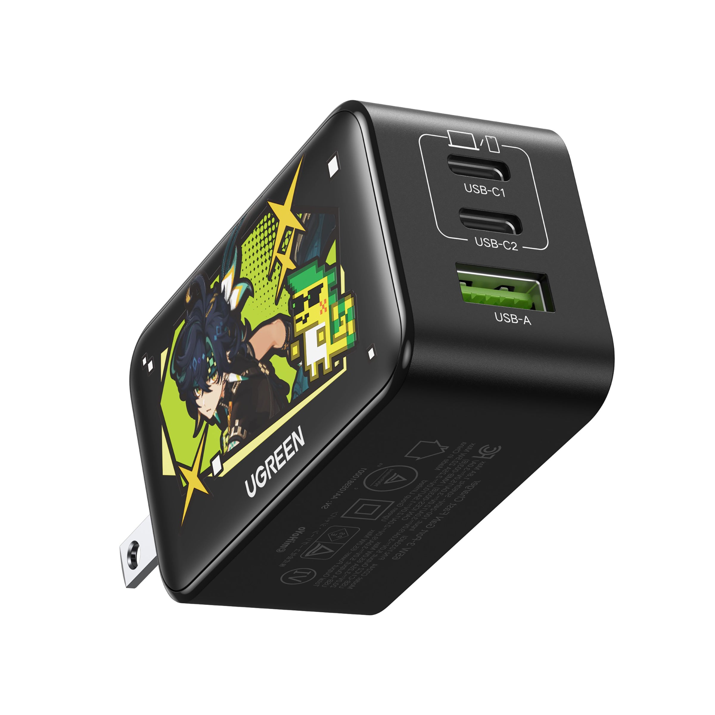 終息製品】UGREEN Nexode 急速充電器 65W 原神モデル 10334GI