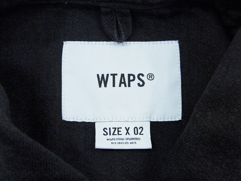 WTAPS 'WCPO / LS / COTTON. DENIM'デニムシャツ 黒 ブラック BLACK 02