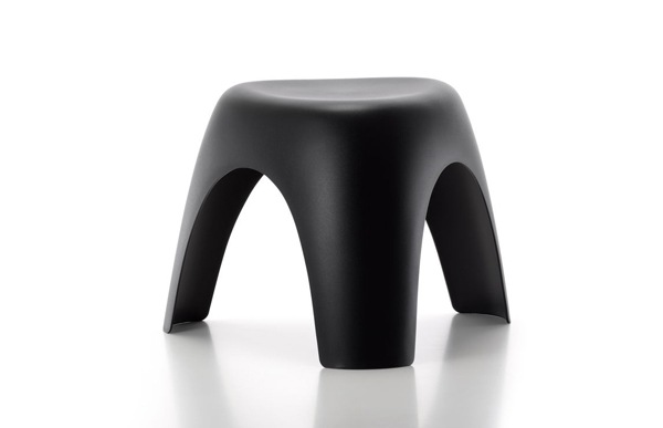 ヴィトラ vitra / 柳宗理 sori yanagi / エレファントスツール 白 黒