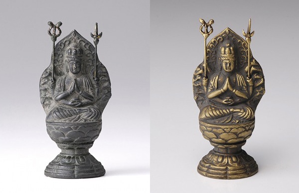 高岡銅器 金属仏像/十二支のお守り本尊/7cm/虚空蔵菩薩【ゆうパケット