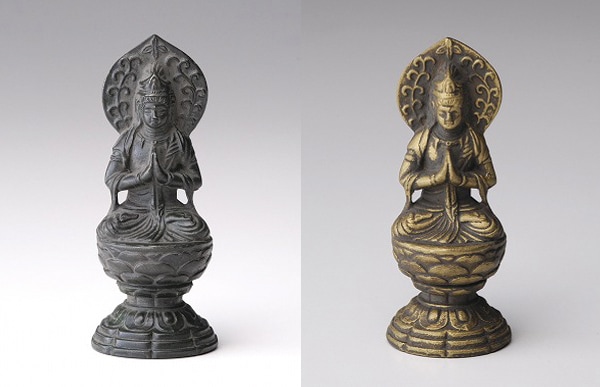 高岡銅器 金属仏像/十二支のお守り本尊/7cm/虚空蔵菩薩【ゆうパケット