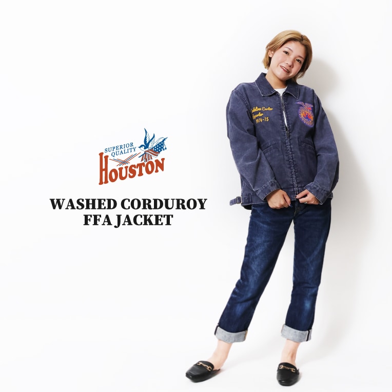 HOUSTON woman / ヒューストン ウーマン 5041W WASHED CORDUROY FFA