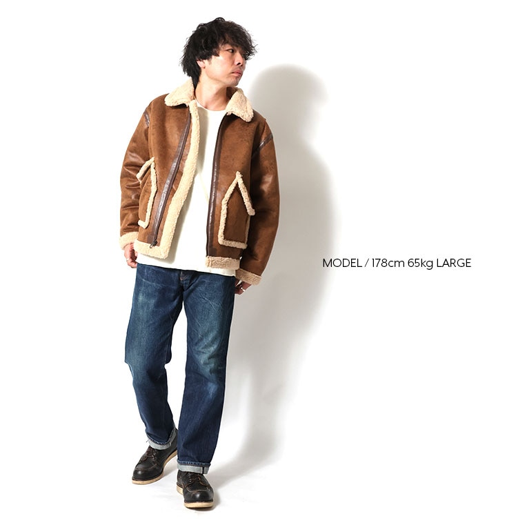 UNIVERD72 / ユニバード72 51558 FAKE MOUTON JACKET type CWU/45P