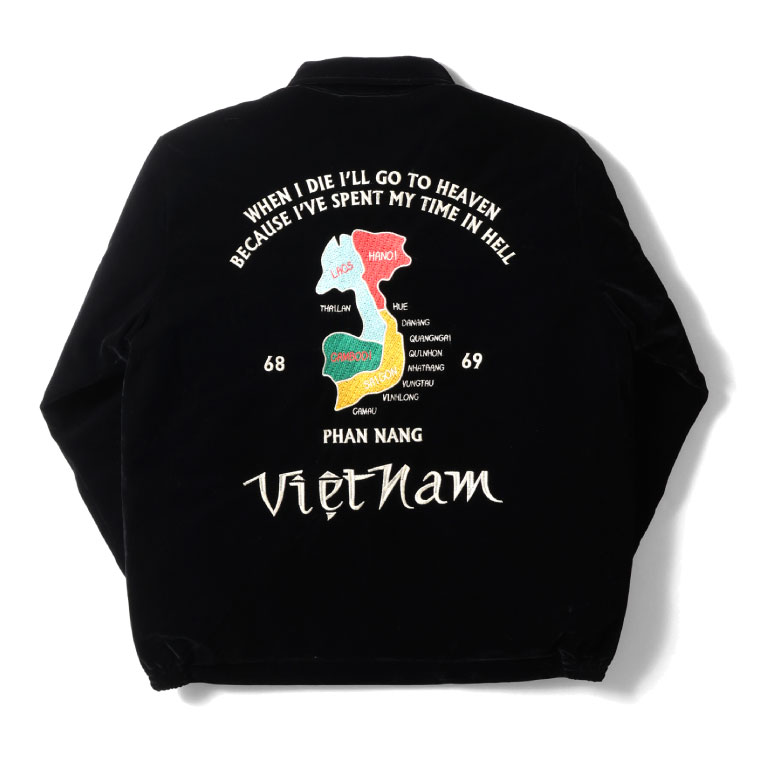HOUSTON / ヒューストン 51382 VELVETEN VIETNAM JACKET (MAP) / 別珍