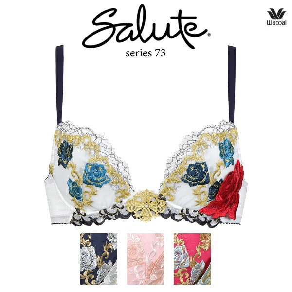 ワコール サルート 73G ブラジャー BTJ773 3/4カップワイヤー フロント