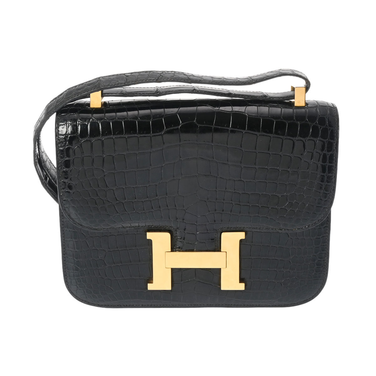 エルメスコンスタンス 23 黒 ゴールド金具 ○O刻印(1985年頃)刻印