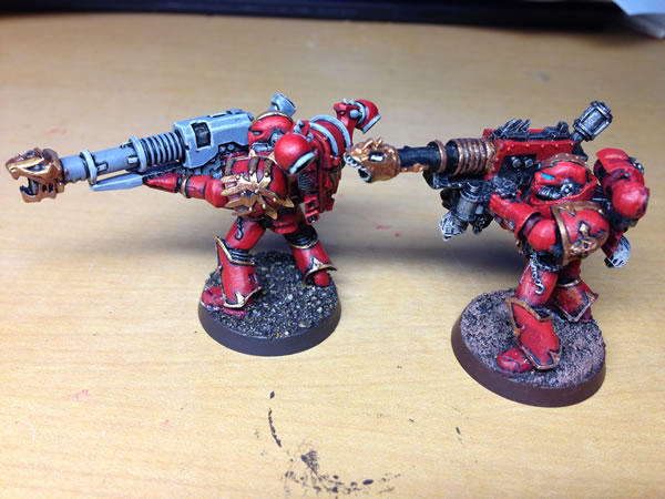 ラスキャノン装備のケイオススペースマリーン | figure paint