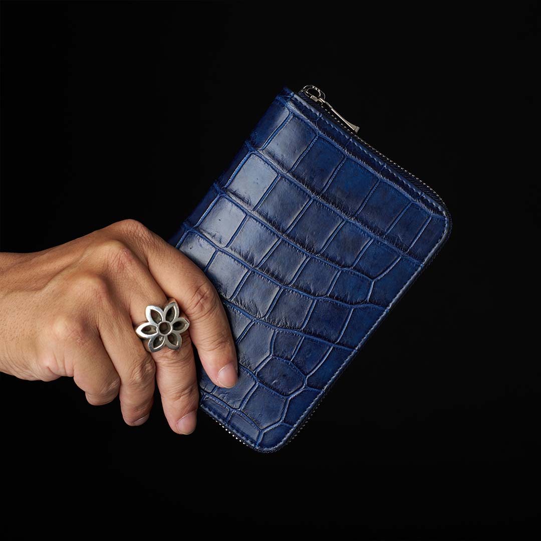 ITTI CRISTY STUFFING MID WLT .5 / AI CROCO クロコダイル財布