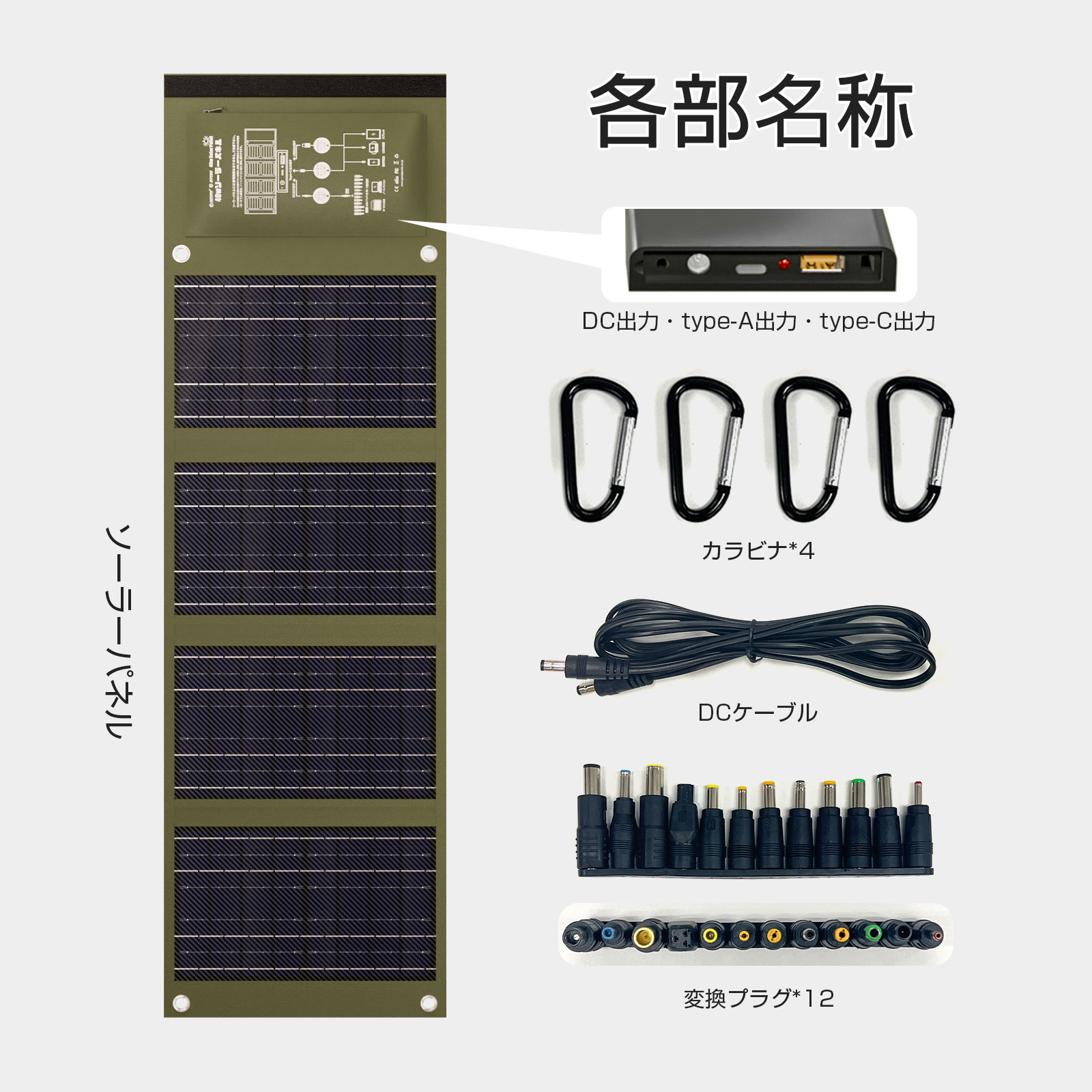 グッドグッズ(GOODGOODS) 40Wソーラーパネルと小型ポータブル電源SET