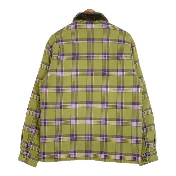 SUPREME シュプリーム 21AW Faux Fur Collar Flannel Shirt フェイク