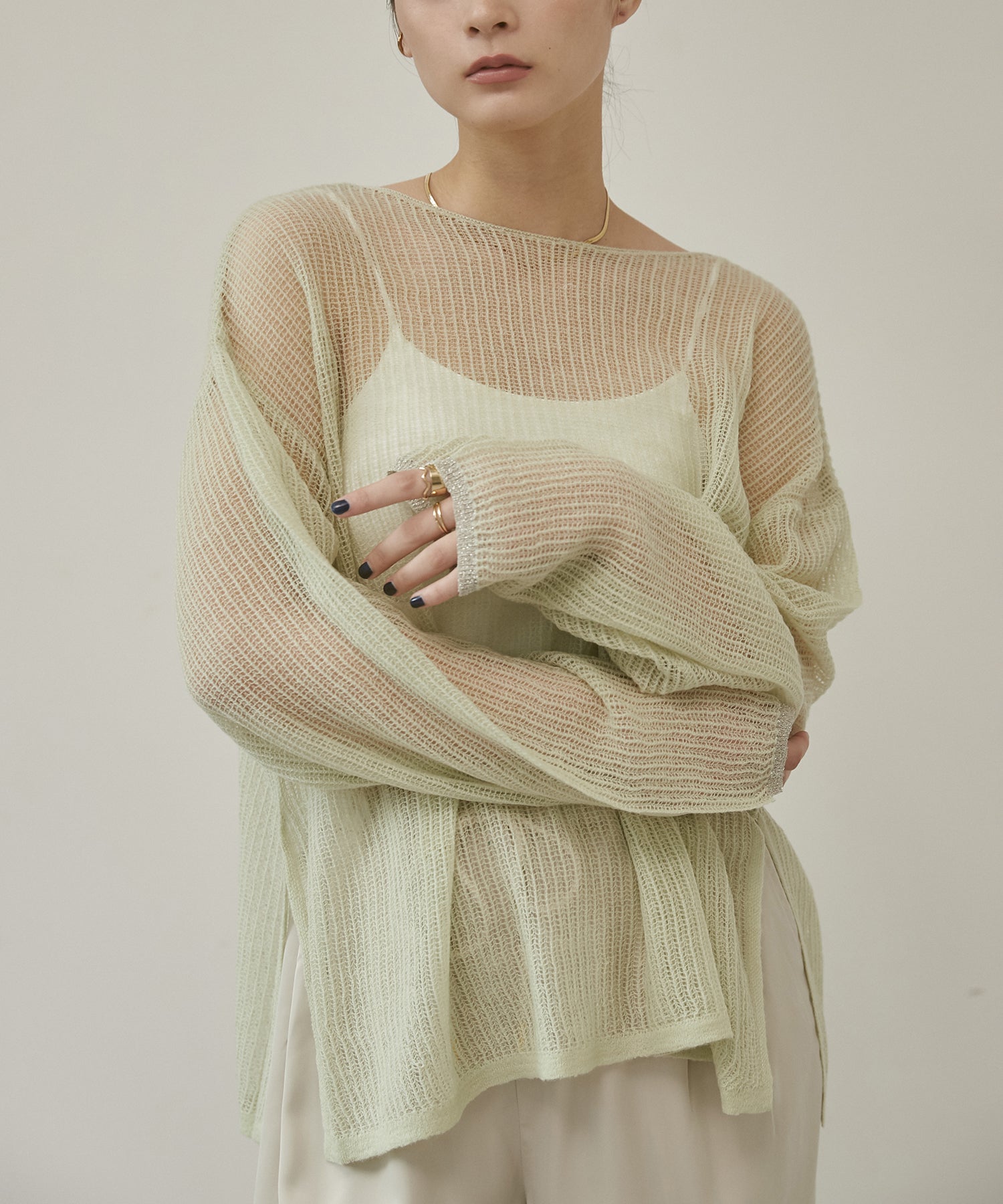 シアー モヘアニット