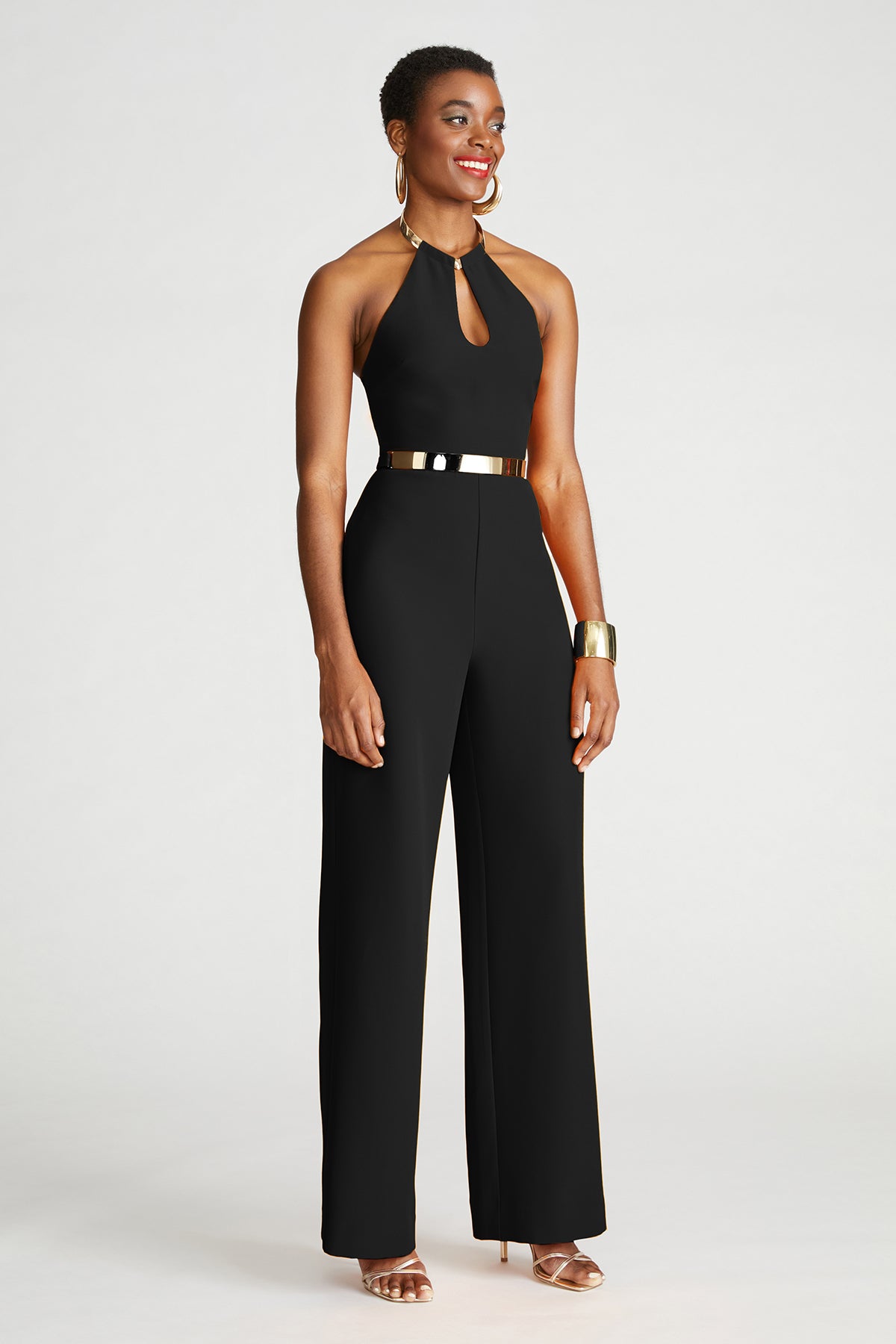 Oki Jumpsuit In Stretch Crepe – Halston