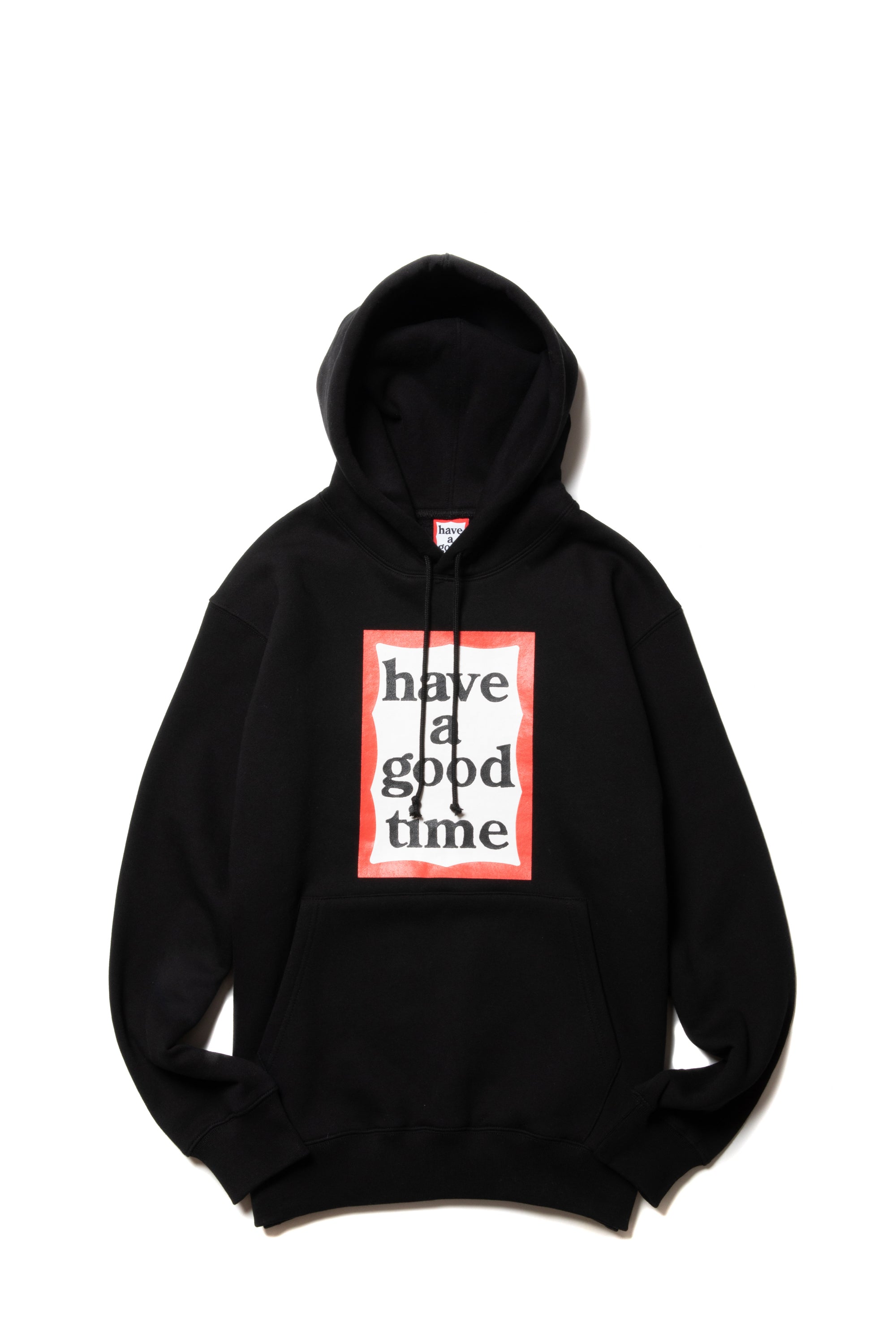 FRAME PULLOVER HOODIE FL BLACK – have a good time