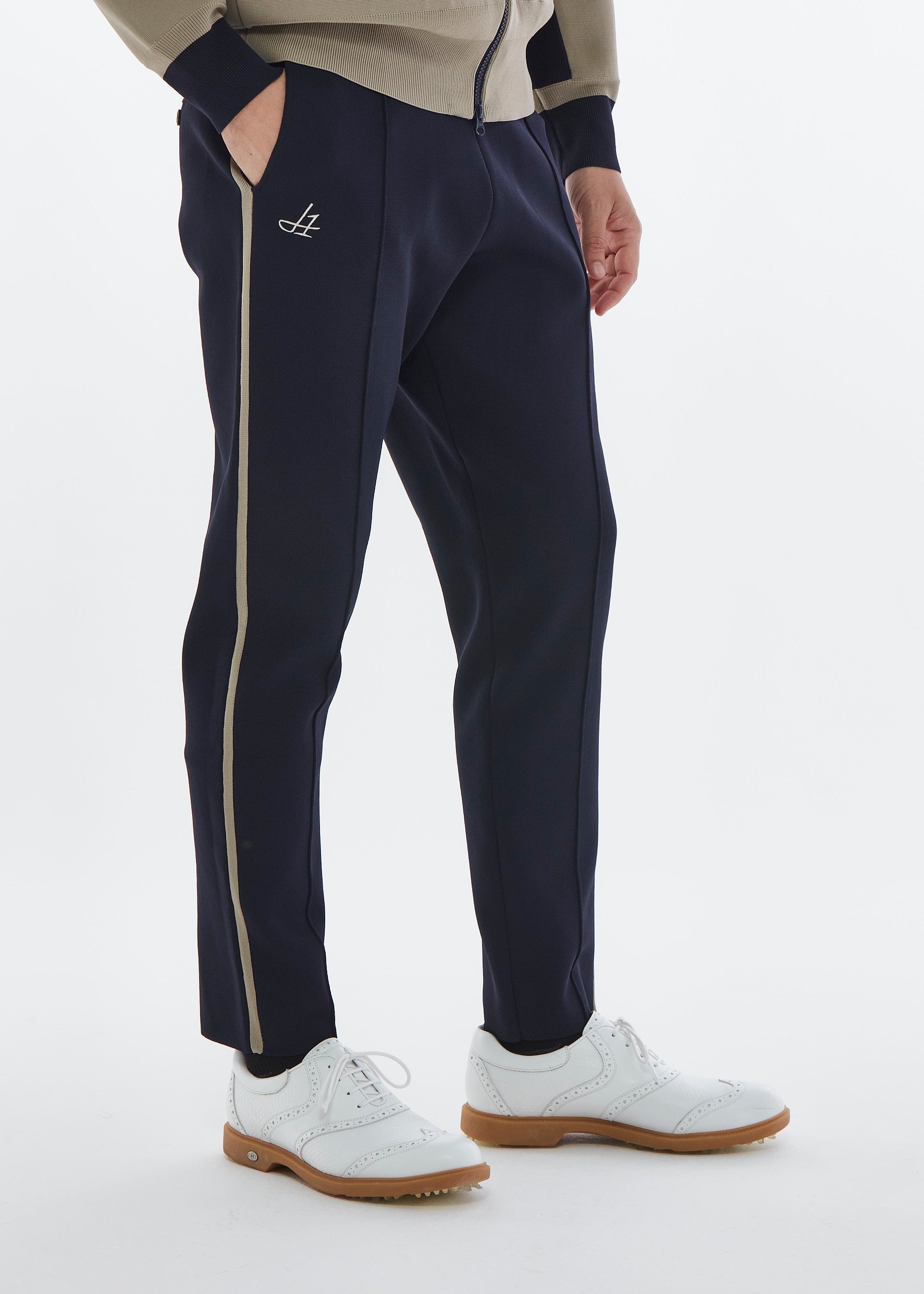 ミラノリブニットパンツ・メンズ