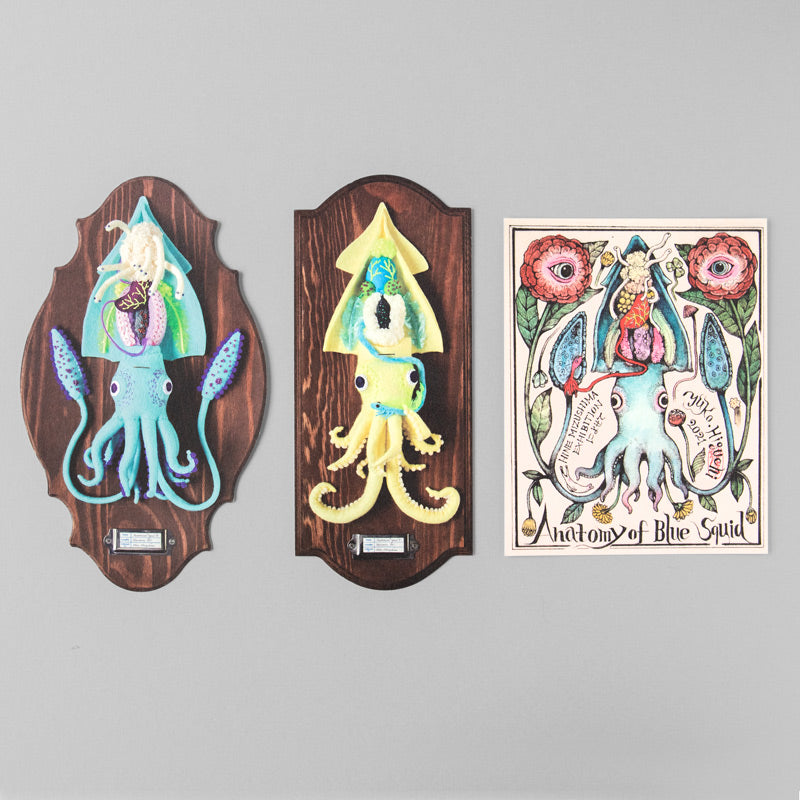 水島ひね＆ヒグチユウコ ポストカード3枚セット 烏賊 – ボリス雑貨店