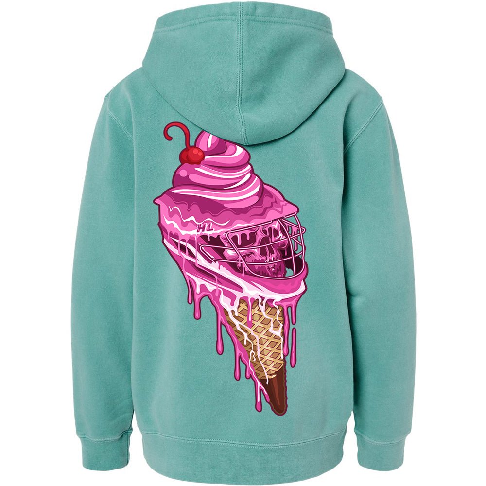 Youth Sideline Scoop Hoodie - Mint Lacrosse Sweatshirt | Hobo Lax