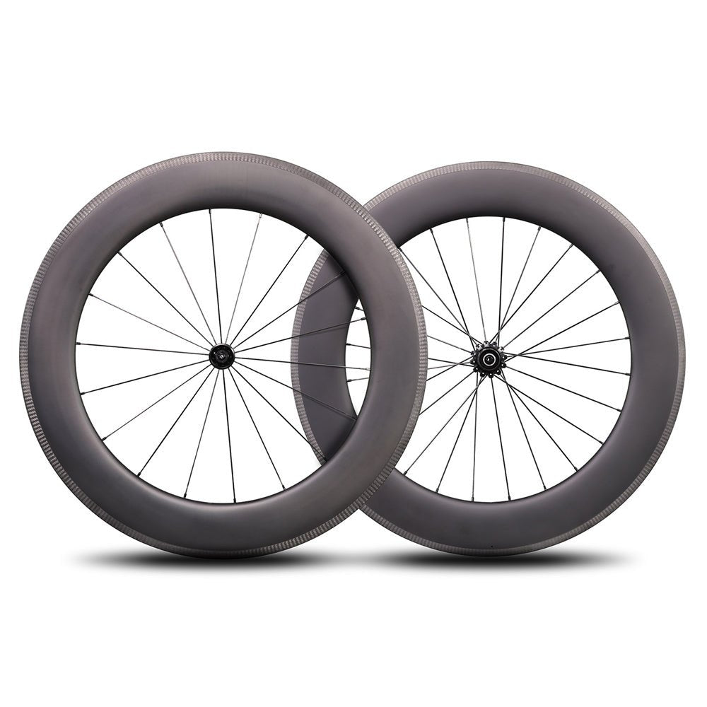 カーボンリムホイール 50mm高 軽量 高剛性 1384g 送料込み カーボン